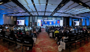 Suzanne Lemaitre, executive director of WBO, delivering welcome remarks during the official opening of the BASC Colombia 2025 National Conference.